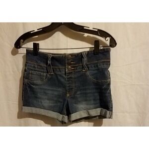 SO Denim Jean Shorts Girl's Size‎ 16 Dark Wash Shortie